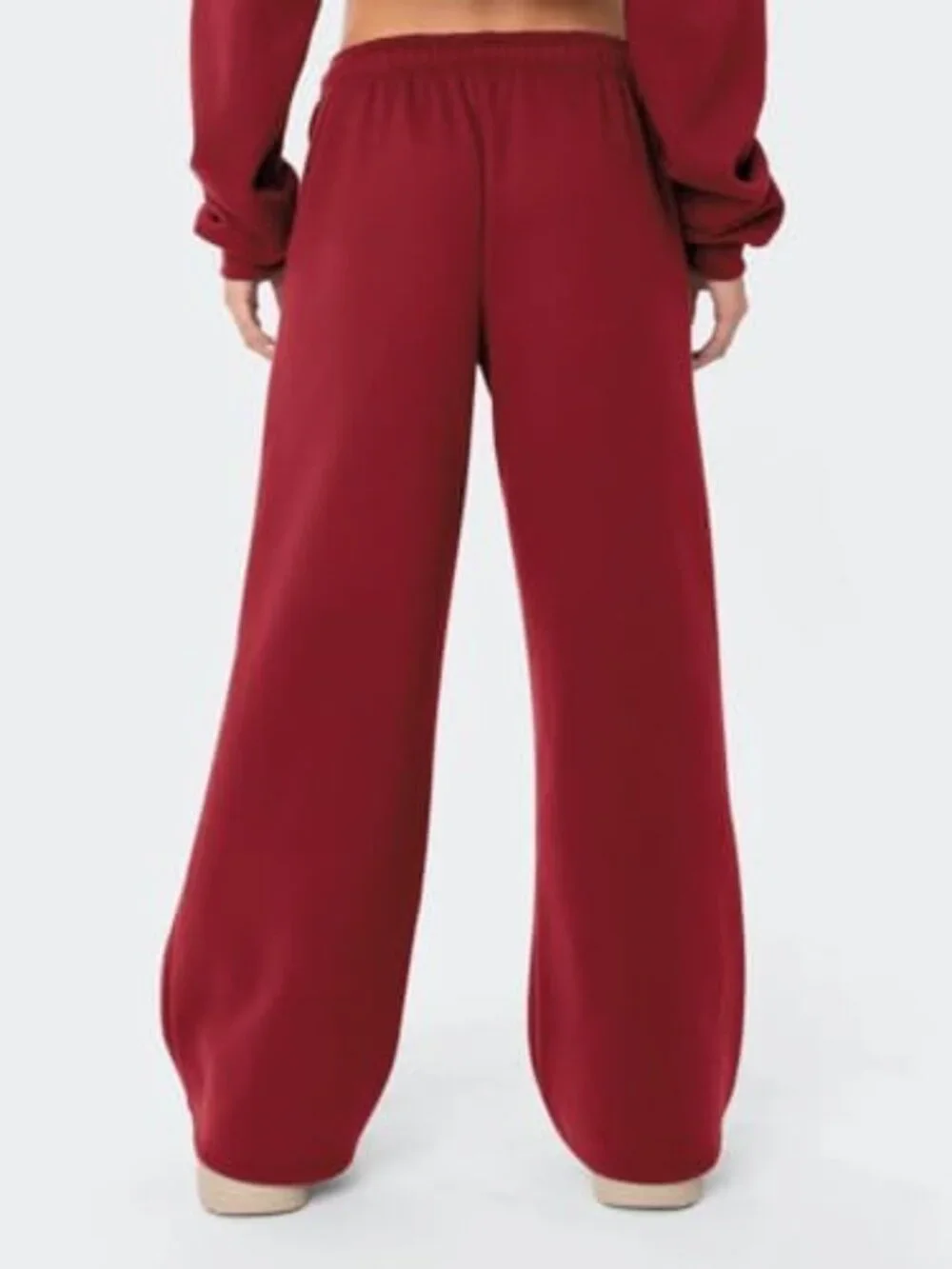Cozy Women's Wide Leg Fleece Lined Sweatpants | Comfy Baggy Lounge Pants